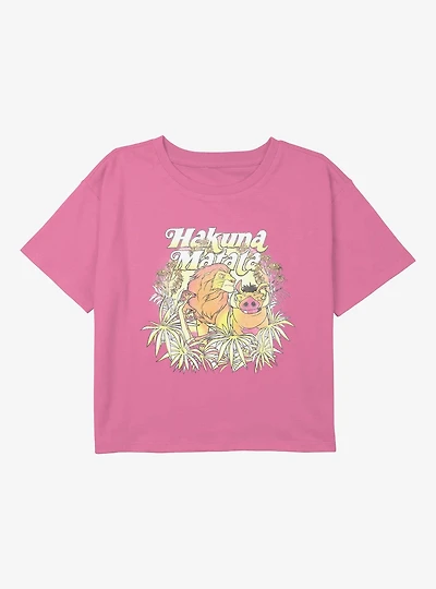 Disney The Lion King Jungle Crew Youth Girls Boxy T-Shirt