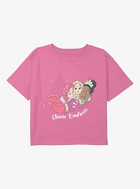 Disney Princesses Choose Kindness Youth Girls Boxy T-Shirt
