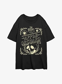 Disney Villains Evil Queen Apple Ochard Womens Oversized T-Shirt