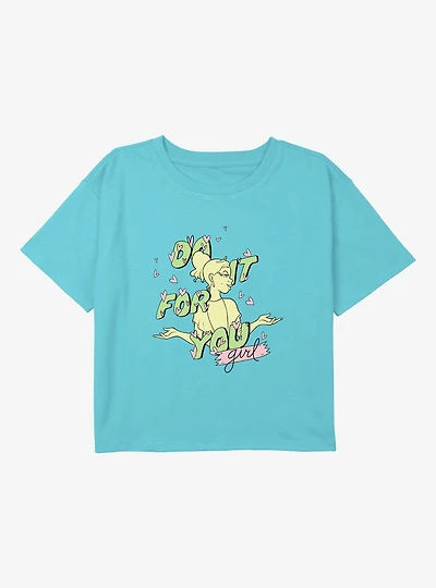 Disney The Princess And Frog Do It For You Youth Girls Boxy T-Shirt