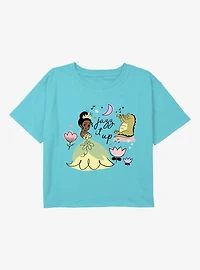 Disney The Princess And Frog Jazz It Up Youth Girls Boxy T-Shirt