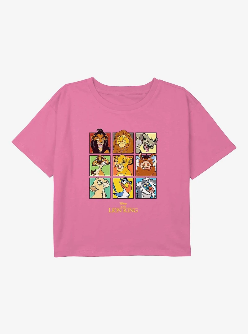 Disney The Lion King Portraits Youth Girls Boxy T-Shirt