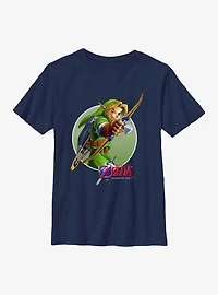 The Legend Of Zelda Link Aims Ocarina 3D Youth T-Shirt