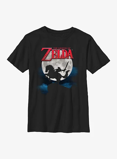 The Legend Of Zelda Full Moon Silhouette Youth T-Shirt