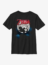 The Legend Of Zelda Full Moon Silhouette Youth T-Shirt