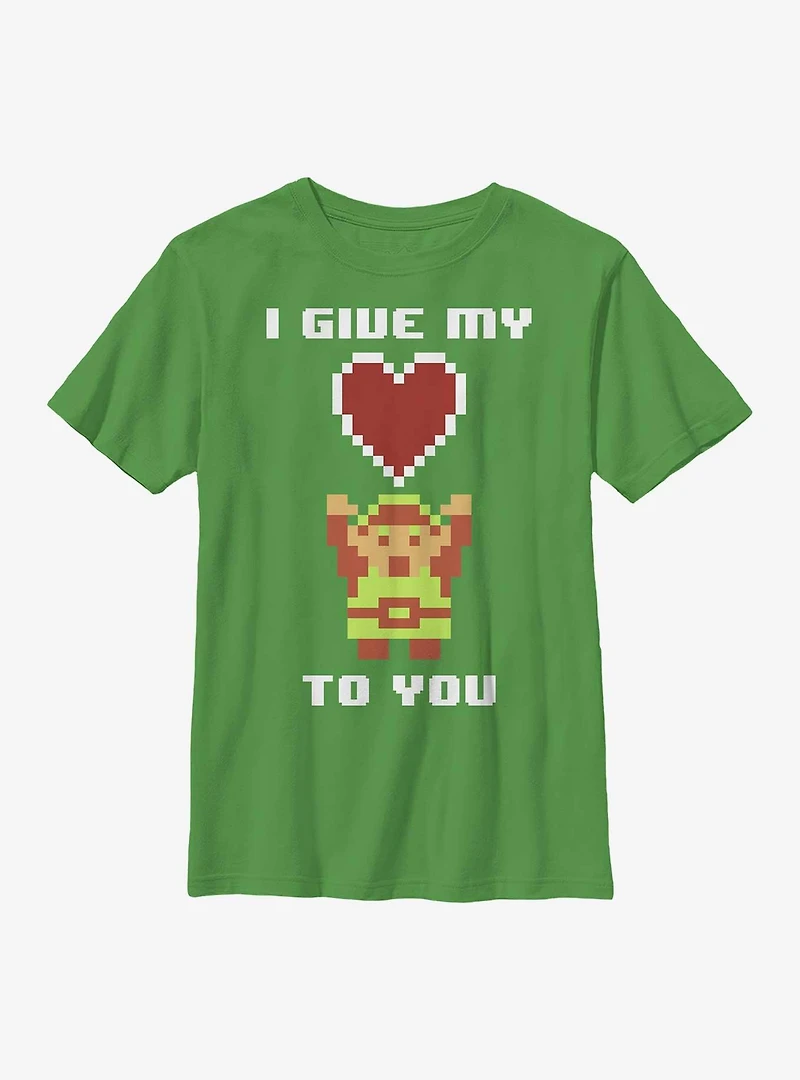 The Legend Of Zelda Give My Pixel Heart Youth T-Shirt