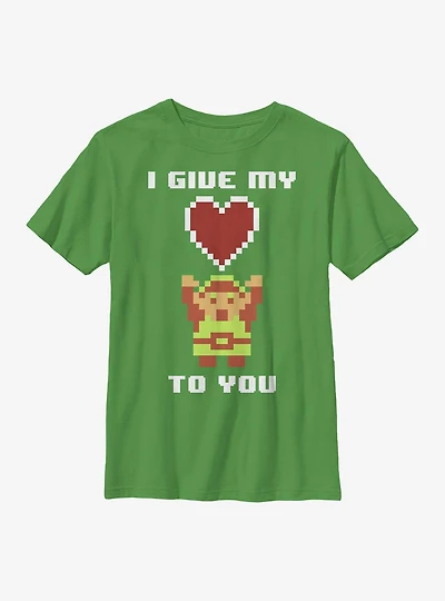 The Legend Of Zelda Give My Pixel Heart Youth T-Shirt