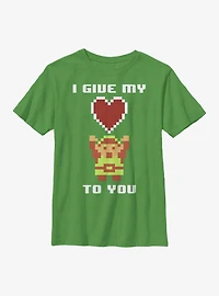 The Legend Of Zelda Give My Pixel Heart Youth T-Shirt