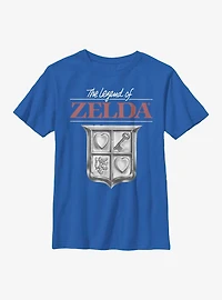 The Legend Of Zelda Classic Shield Youth T-Shirt