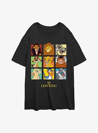 Disney The Lion King Portraits Womens Oversized T-Shirt