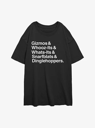 Disney Wreck It Ralph Comfy Ariel Gizmo Womens Oversized T-Shirt