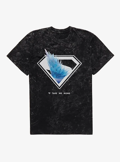 DC Superman Fortress Of Solitude Mineral Wash T-Shirt