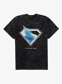 DC Superman Fortress Of Solitude Mineral Wash T-Shirt