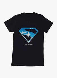 DC Superman Fly Up Womens T-Shirt