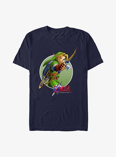 The Legend Of Zelda Link Aims Ocarina 3D T-Shirt