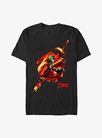 The Legend Of Zelda Link Fire Shield Emblem T-Shirt
