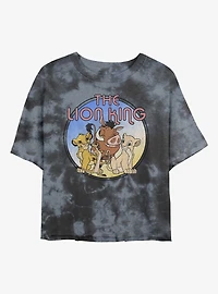 Disney The Lion King Group Tie-Dye Womens Crop T-Shirt