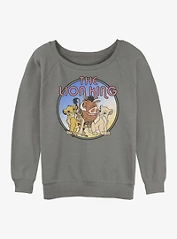 Disney The Lion King Group Womens Slouchy Sweatshirt