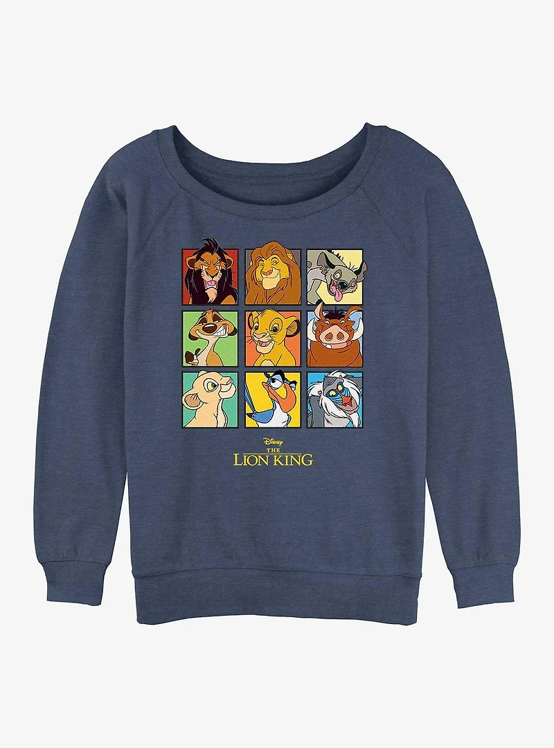Disney The Lion King Portraits Womens Slouchy Sweatshirt
