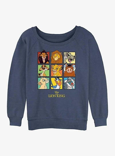 Disney The Lion King Portraits Womens Slouchy Sweatshirt