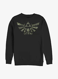 The Legend Of Zelda Camo Crest Sweatshirt