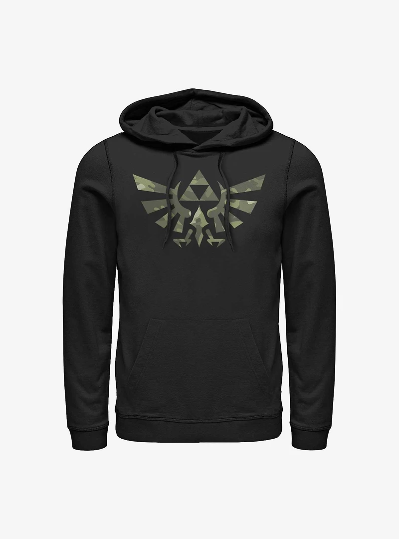 The Legend Of Zelda Camo Crest Hoodie
