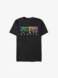 The Legend Of Zelda Hyrule Character Panels T-Shirt