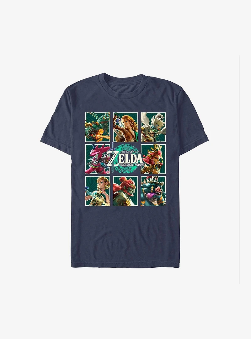 The Legend Of Zelda Tears Kingdom Character Boxes T-Shirt