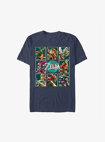 The Legend Of Zelda Tears Kingdom Character Boxes T-Shirt