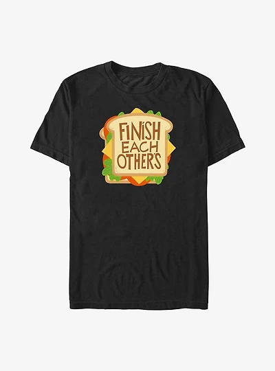 Disney Wreck It Ralph Comfy Frozen Finsh Each Others Sandwiches T-Shirt