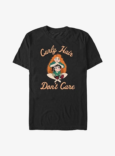 Disney Wreck It Ralph Comfy Brave Curly Hair Don't Care T-Shirt