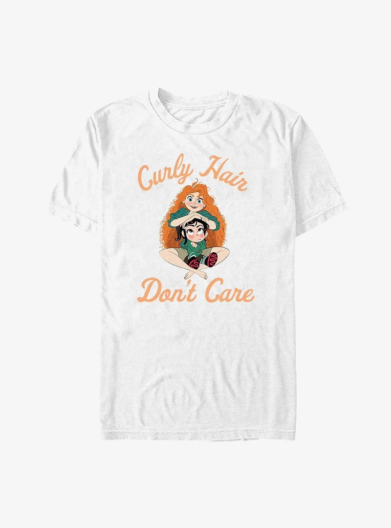 Disney Wreck It Ralph Comfy Brave Curly Hair Don't Care T-Shirt