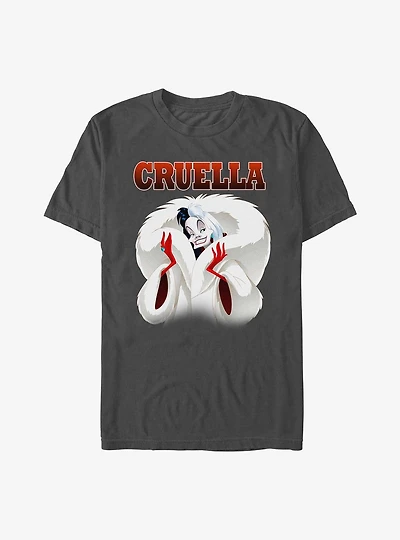 Disney Villains Cruella Fur Coat T-Shirt
