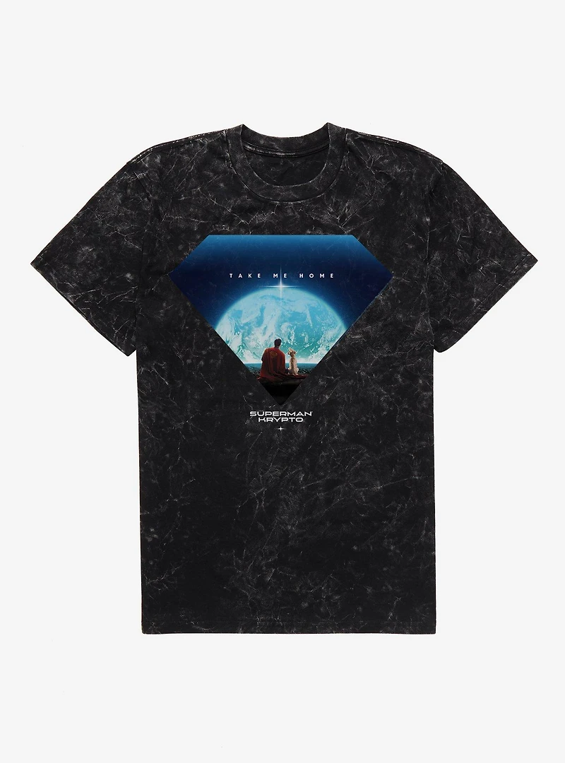 DC Superman Krypto Take Me Home Mineral Wash T-Shirt BoxLunch Web Exclusive