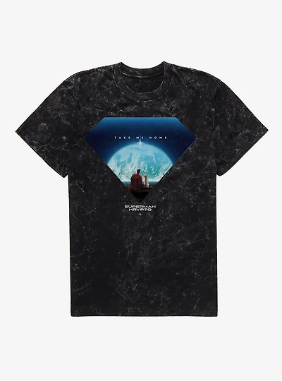 DC Superman Krypto Take Me Home Mineral Wash T-Shirt BoxLunch Web Exclusive