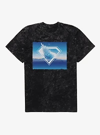 DC Superman Arctic Fortress Of Solitude Mineral Wash T-Shirt