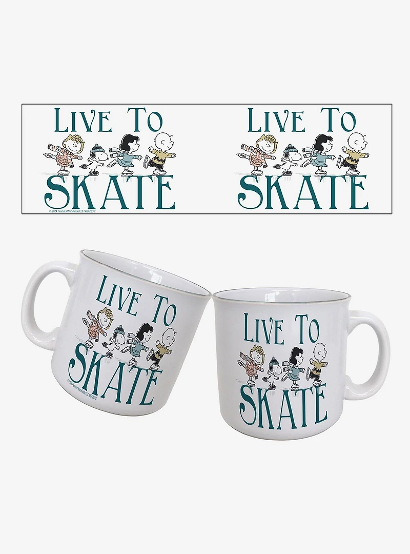 Peanuts Live To Skate 20oz Camper Mug