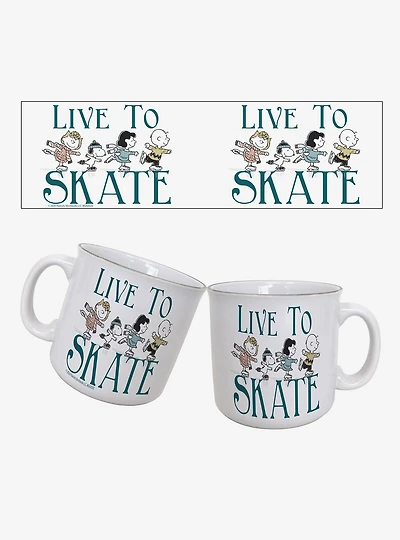 Peanuts Live To Skate 20oz Camper Mug