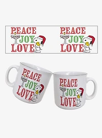 Peanuts Peace Joy Love 20oz Camper Mug