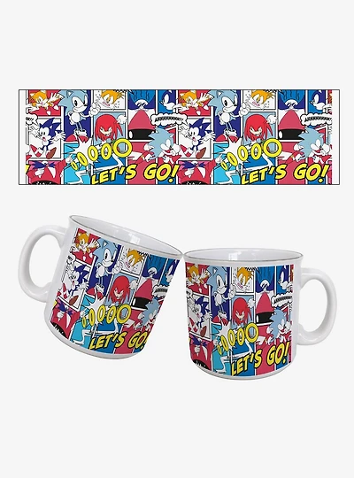 Sonic The Hedgehog Comic Panel 20oz Camper Mug