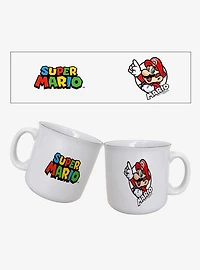 Super Mario Mario Circle Name 20oz Camper Mug