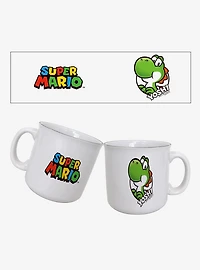 Super Mario Yoshi Circle Name 20oz Camper Mug