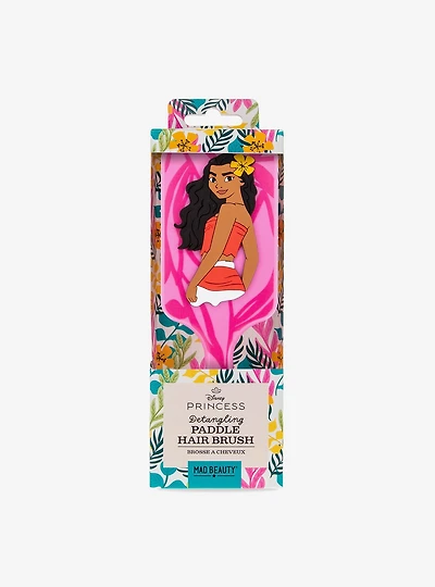 Mad Beauty Moana Floral Detangling Paddle Hair Brush