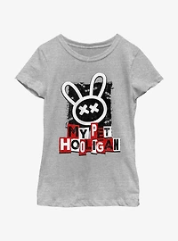My Pet Hooligan Punk Bunny Graffiti Youth Girls T-Shirt