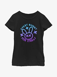 My Pet Hooligan Every Bunny For Itself Youth Girls T-Shirt