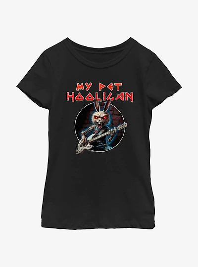 My Pet Hooligan Rock Out Rabid Bunny Youth Girls T-Shirt