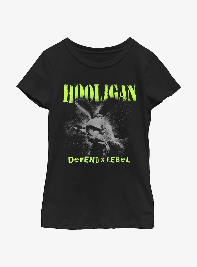 My Pet Hooligan Defend X Rebel Bunny Youth Girls T-Shirt