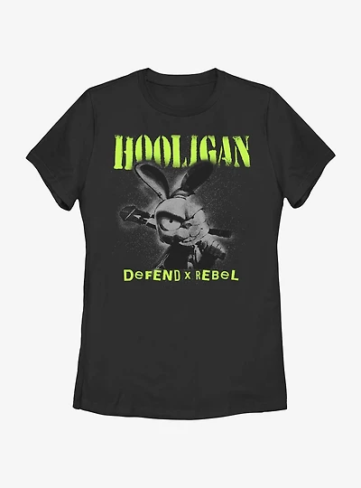 My Pet Hooligan Defend X Rebel Bunny Womens T-Shirt