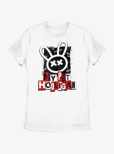 My Pet Hooligan Punk Bunny Graffiti Womens T-Shirt