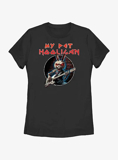 My Pet Hooligan Rock Out Rabid Bunny Womens T-Shirt